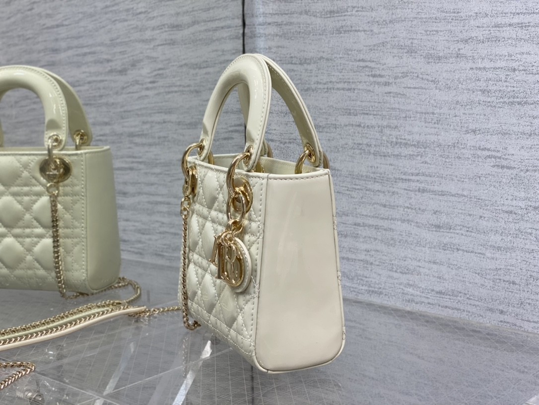 Dior Mini Lady Bag - Lacquered Calfskin