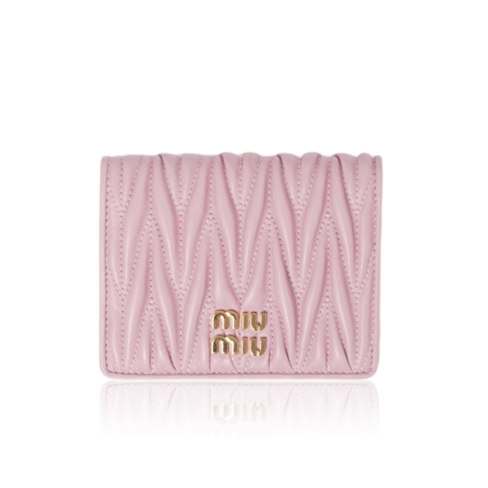 MIU MIU Matelassé Sheepskin Wallet
