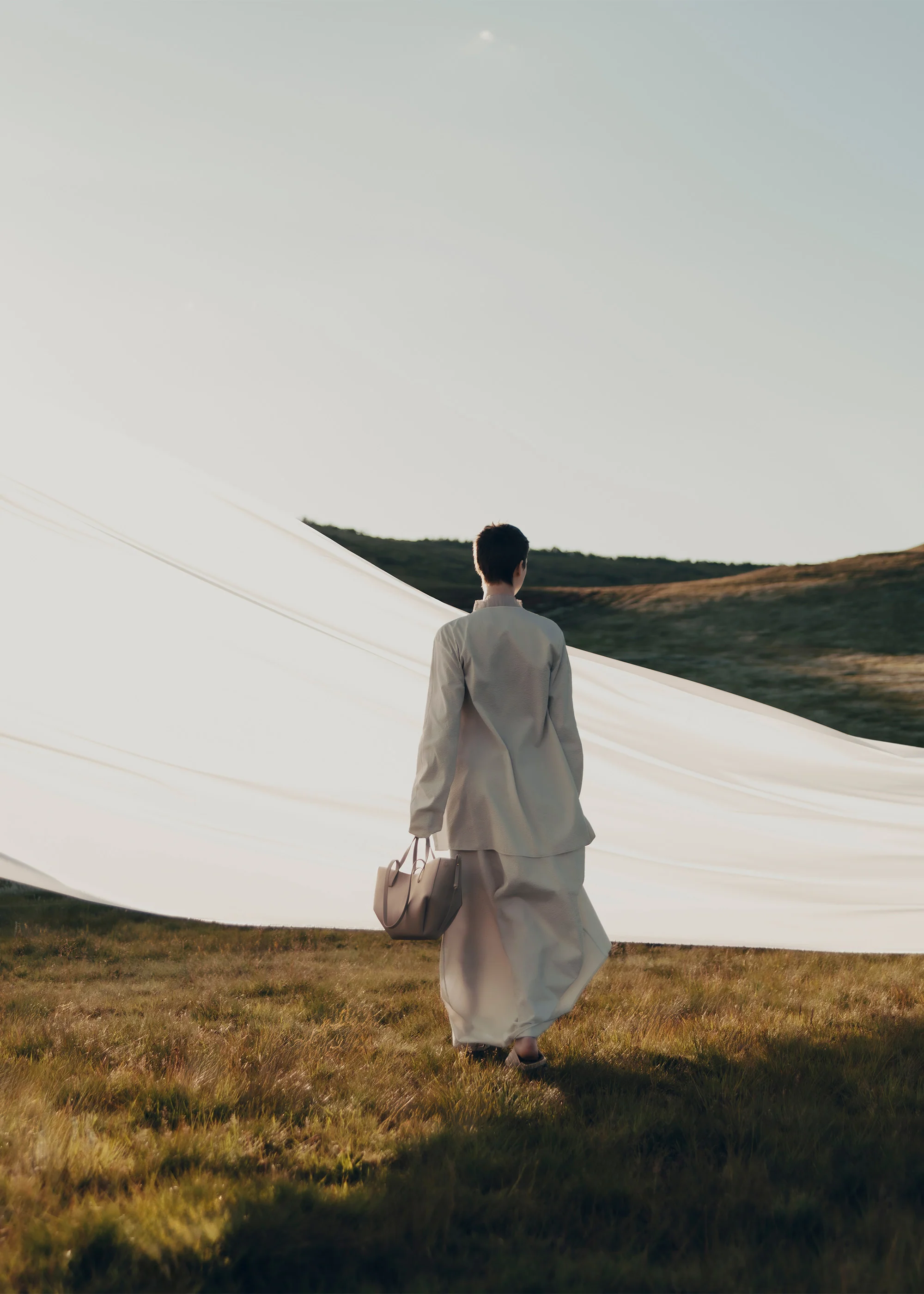 Polène Cyme Mini - Textured Taupe