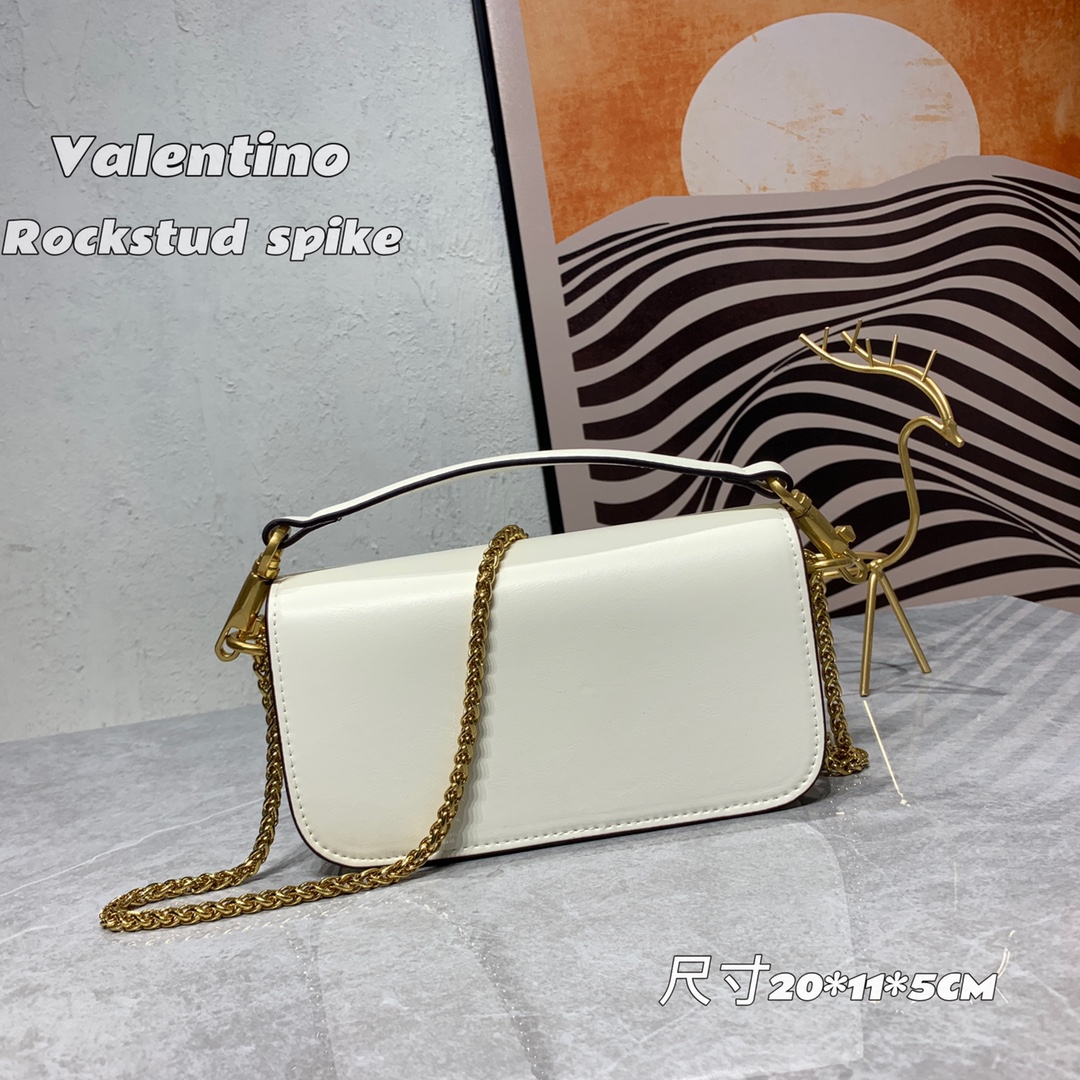 VALENTINO GARAVANI V Logo Baguette Shoulder Bag Ladies MINILOCO Calfskin Bag