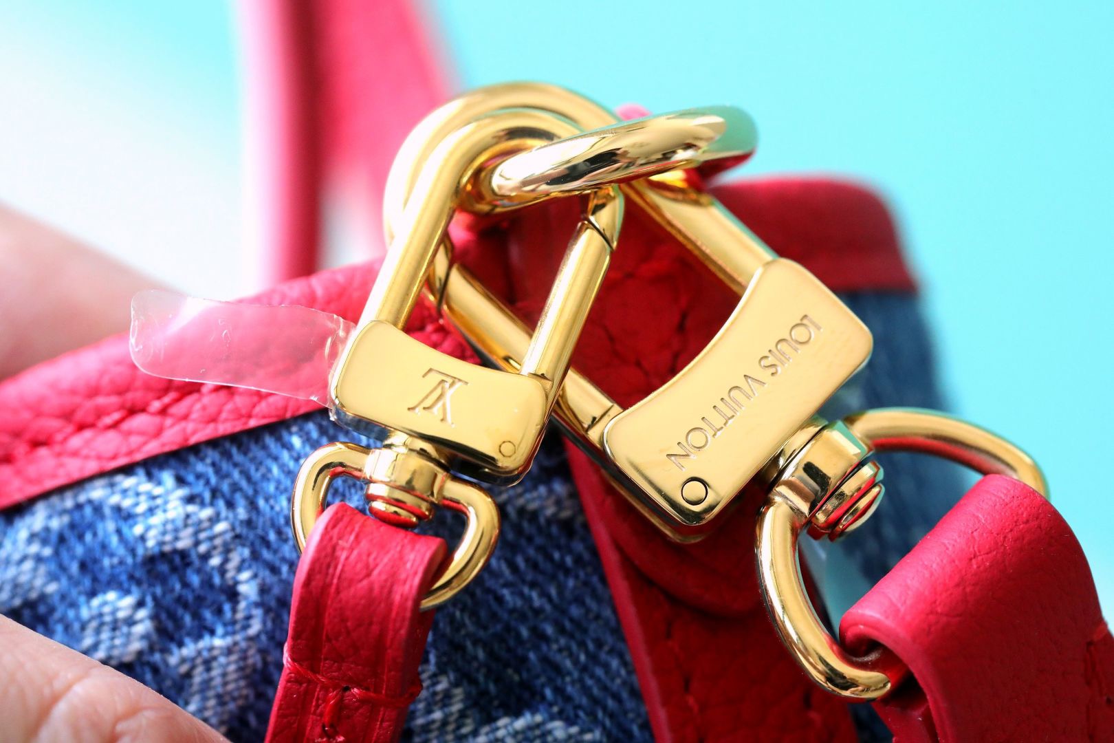 Louis Vuitton New Denim Cherry Embroidered Tote Bag M14997