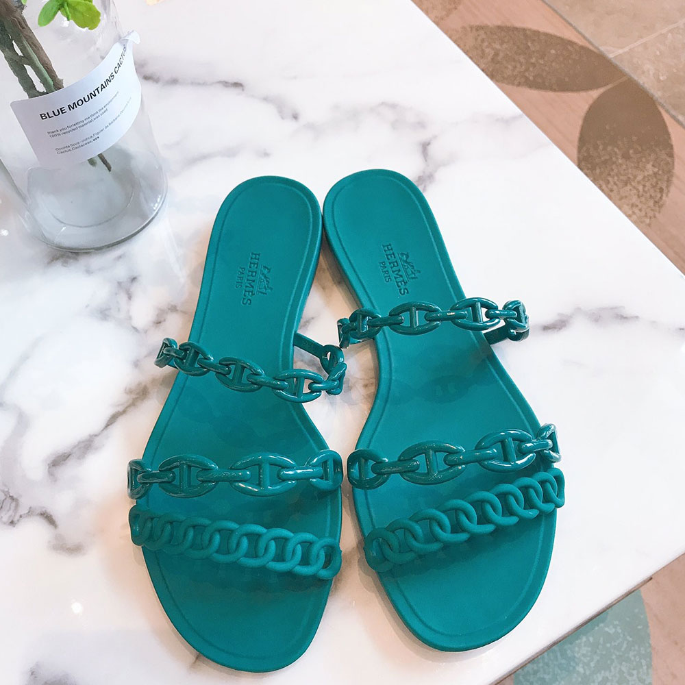 Hermes Shoes Island Flat Slppers Slide Sandal