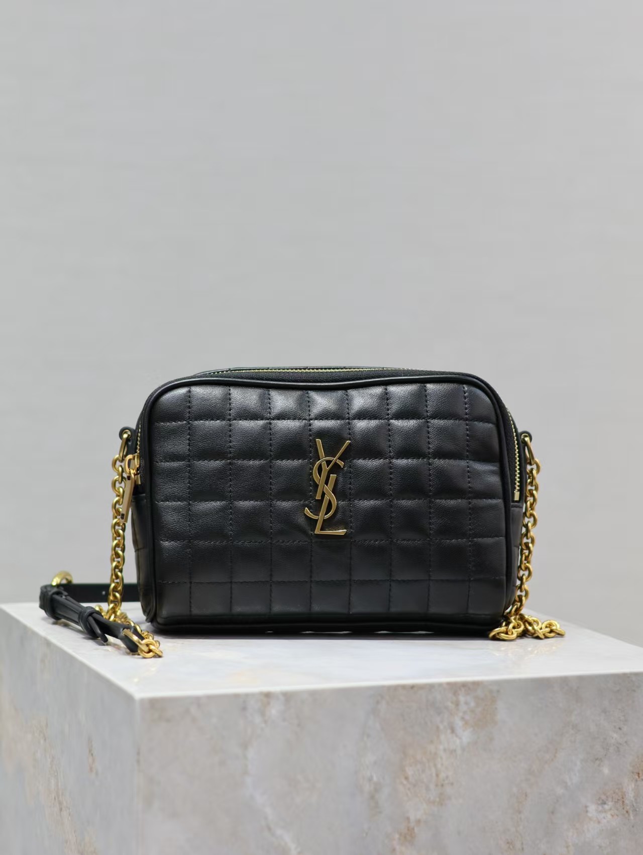 Saint Laurent YSL Leather camera bag