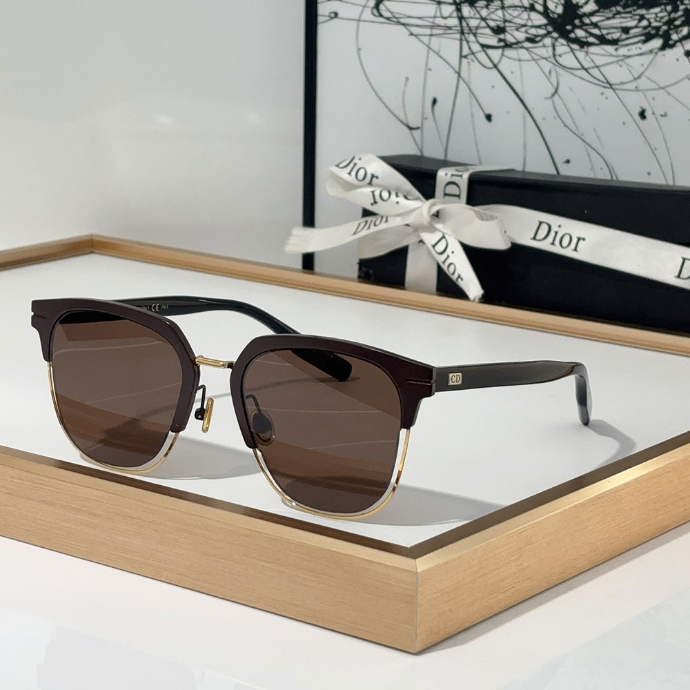 Dior Plate Frame Elegant And Beautiful sunglasses Top quality