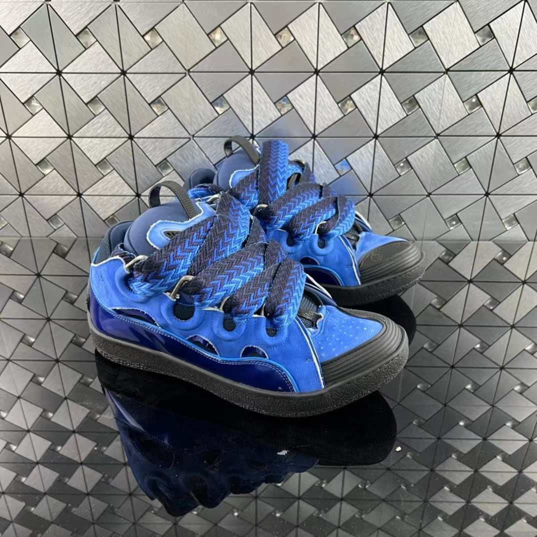 Lanvin LEATHER CURB SNEAKERS