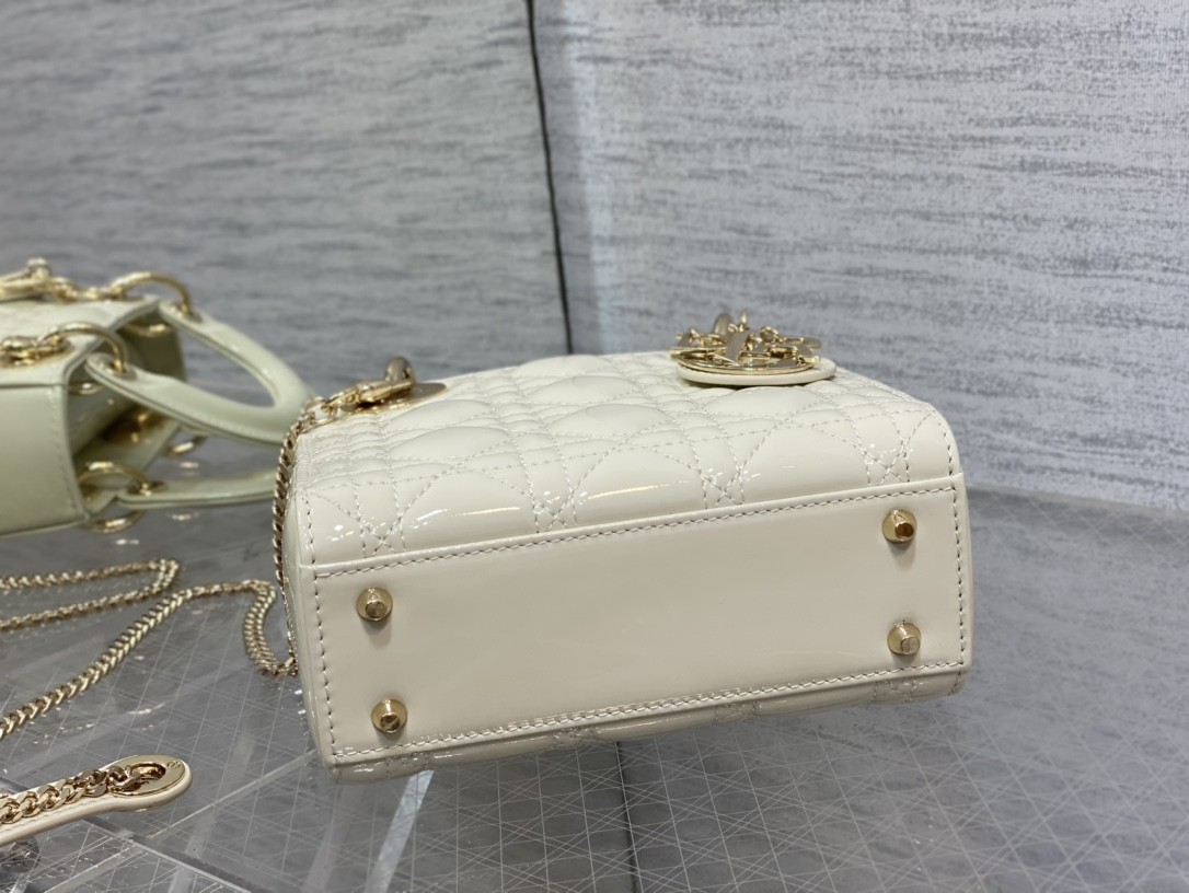 Dior Mini Lady Bag - Lacquered Calfskin