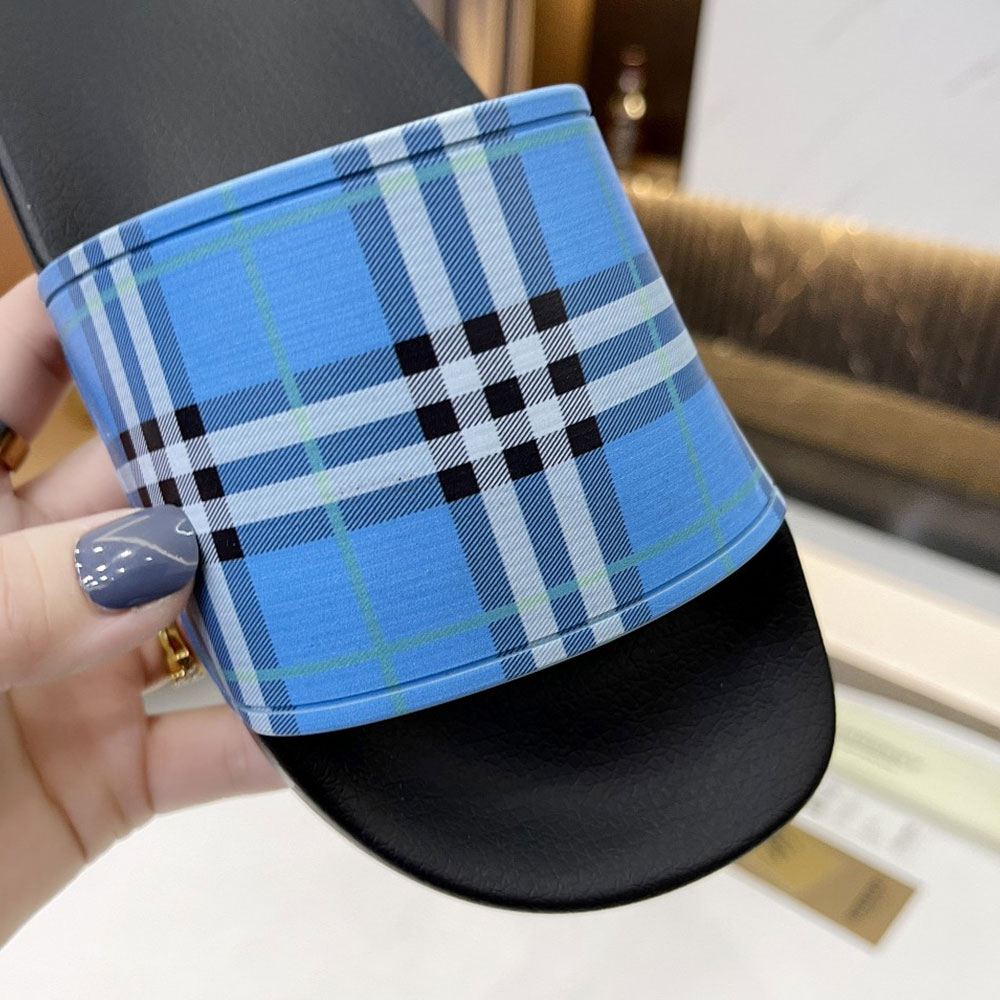Burberry Check Printing Leisure And Comfort Shoes Sandal