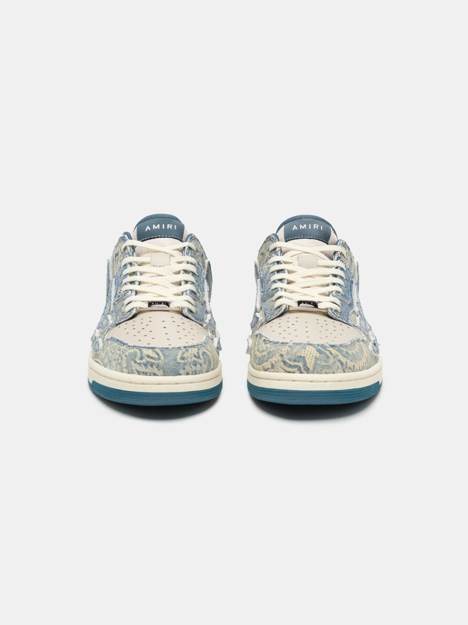 AMIRI BANDANA JACQUARD SKEL-TOP LOW - NATURAL / DENIM-COTTON