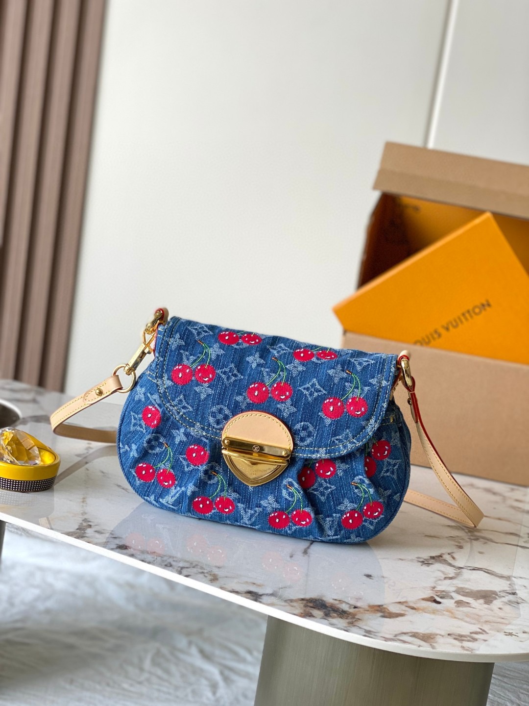 Louis Vuitton New Cherry Print Handbag M13680
