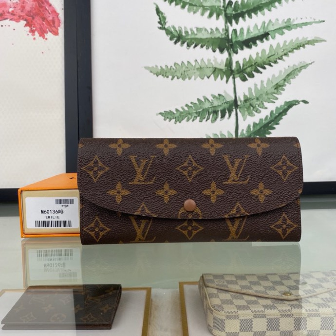 Louis Vuitton LV Emilie Snap On Wallet M61447
