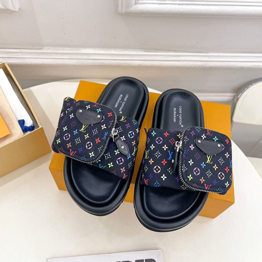 Louis Vuitton x Murakami LV Pool pillow comfort sandals  (Replica)