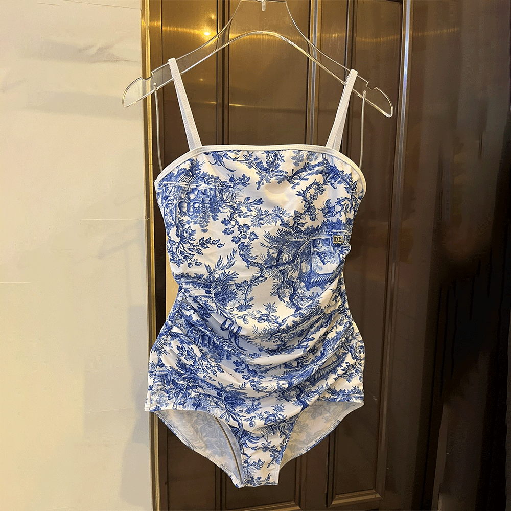 DOLCE & GABBAN DG Suspender One-piece Swimsuit Swimwear