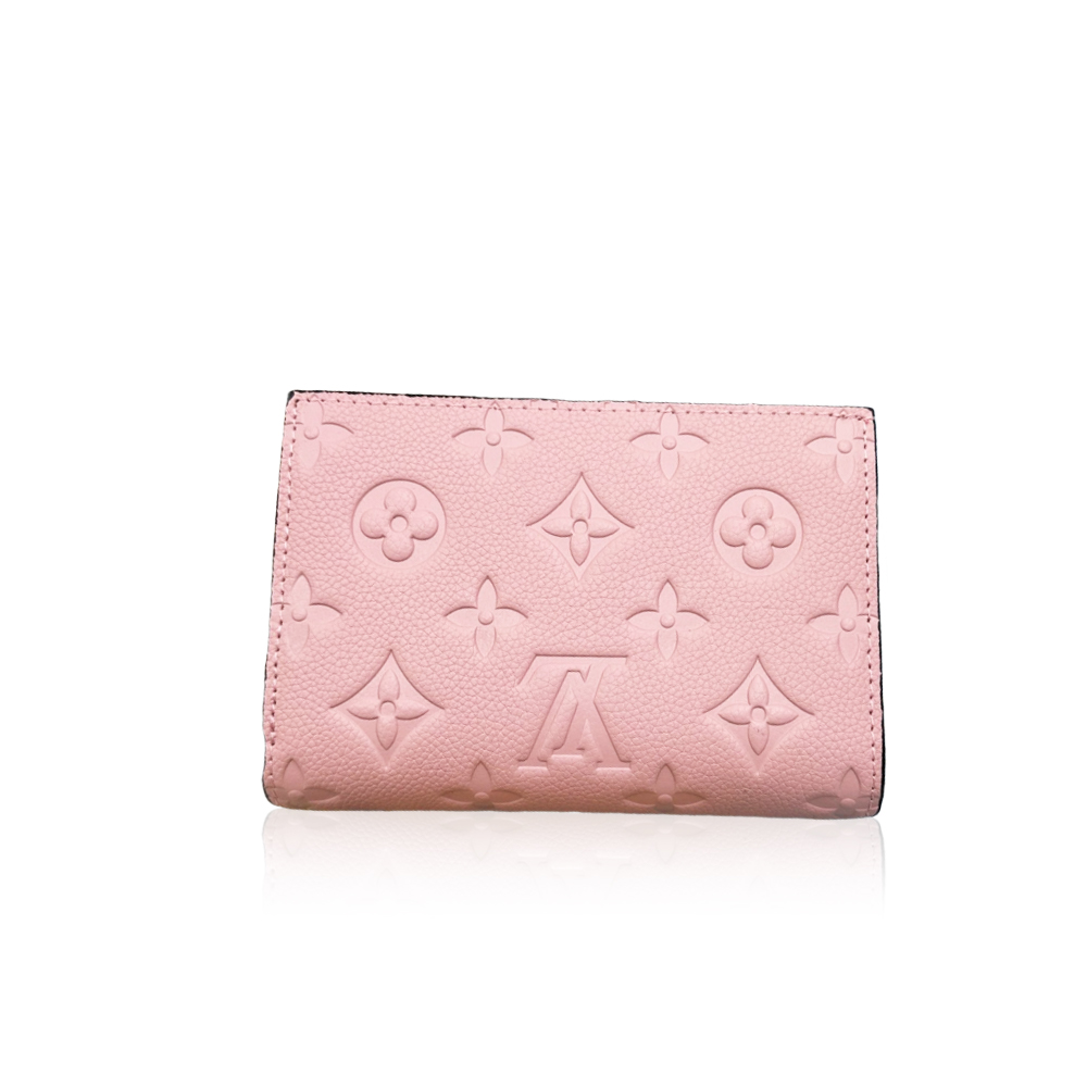 Louis Vuitton Top grain cowhide embossed zipper wallet