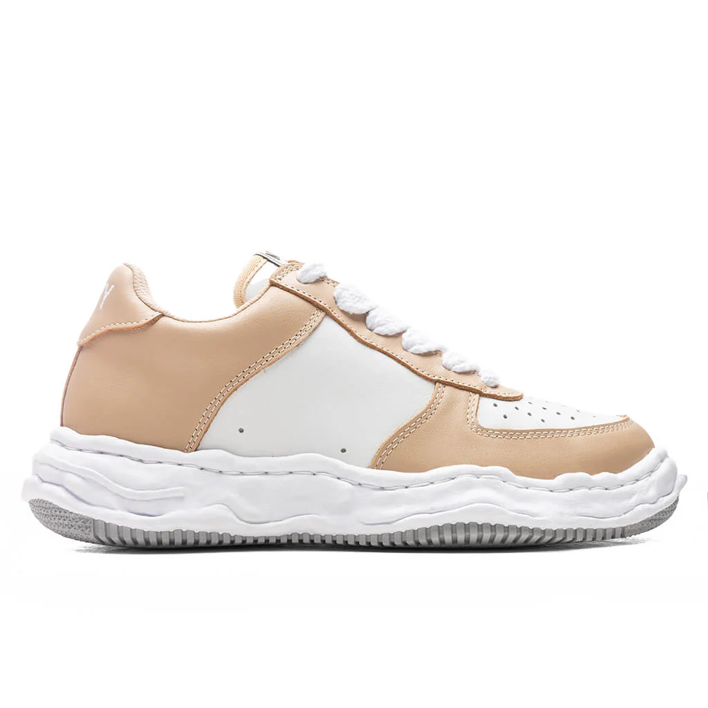 MIHARA YASUHIRO Wayne Low OG Sole Leather Sneaker - Beige/White