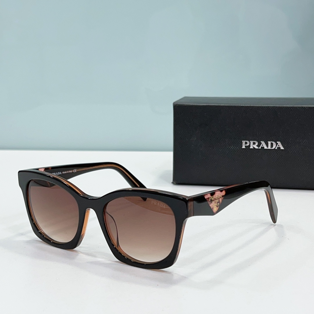 Prada Mirror leg print Logo sunglasses Top quality