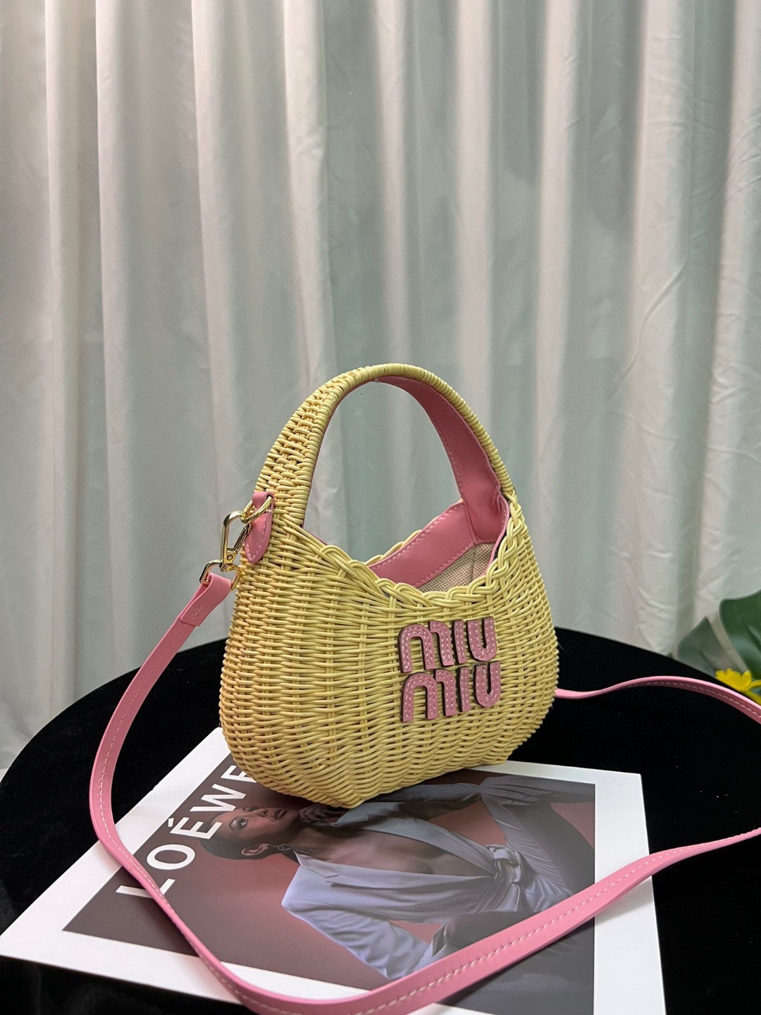 Miumiu wander bamboo underarm bag