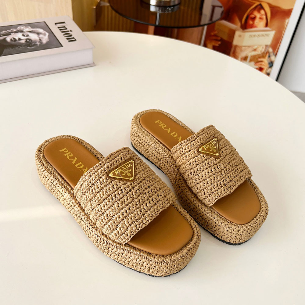 Prada Stylish Platform Sandals Slide Sandal