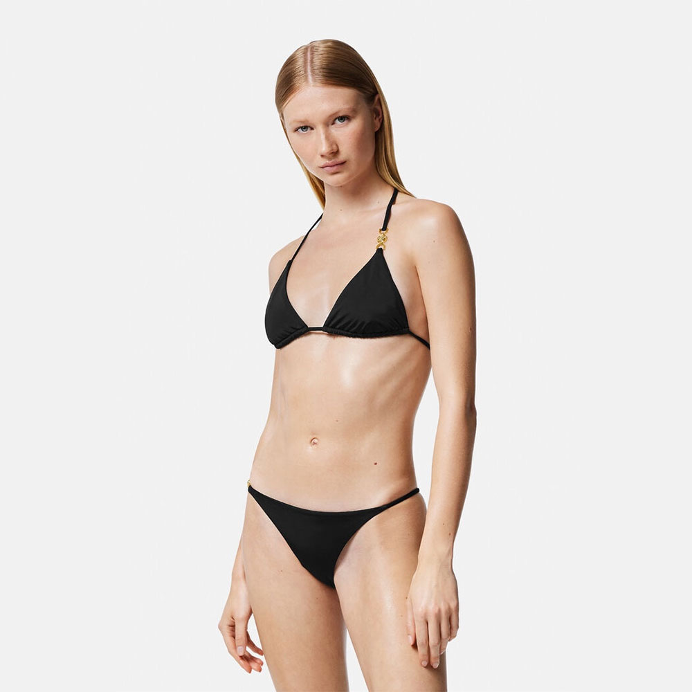 Versace Buckle Style Split Swimsuit Swimwear