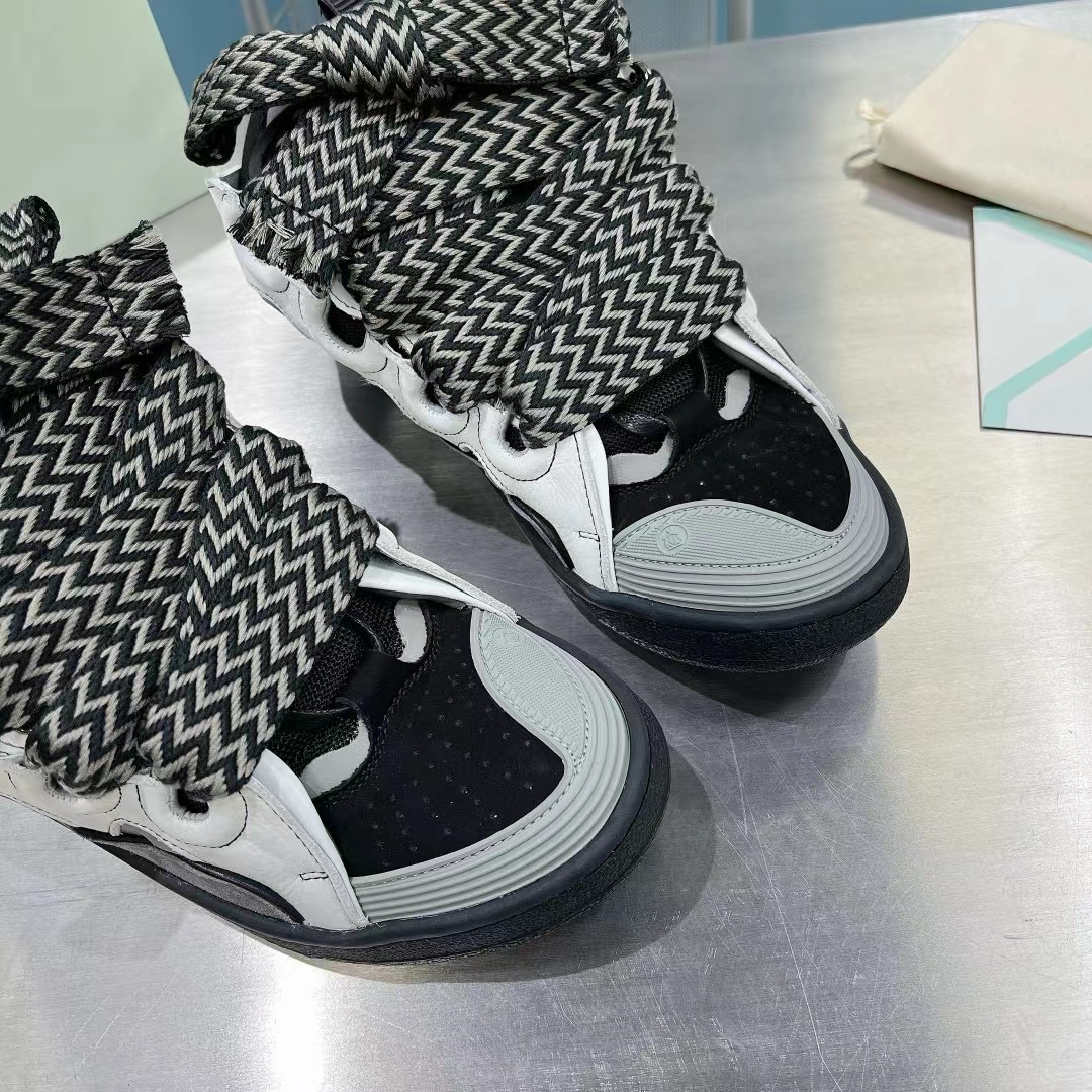 Lanvin LEATHER CURB SNEAKERS