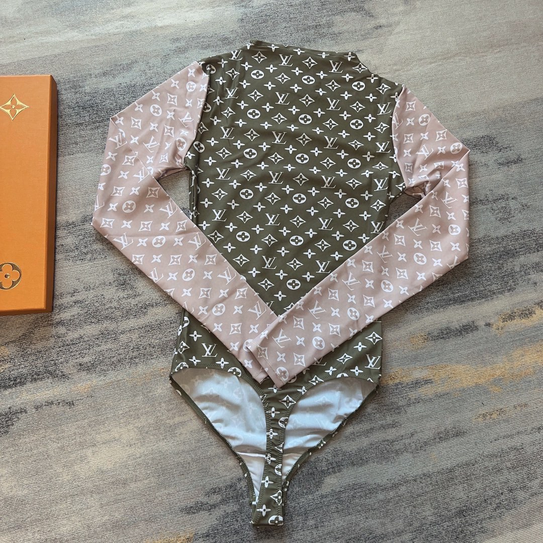 Louis Vuitton LV One-piece, Long-sleeved Swimsuit Swimwear