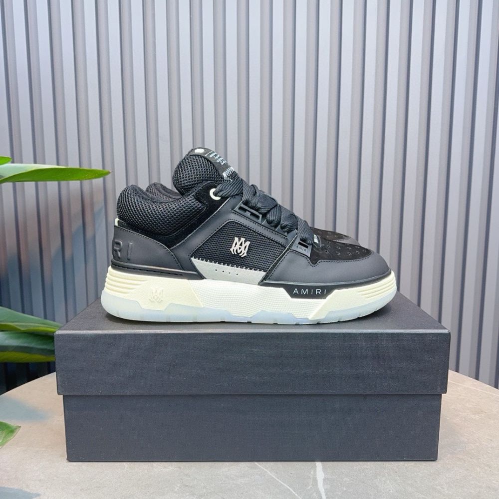 Amiri MA-1 Leather Low Top Fashion Boardshorts Sneakers Shoes