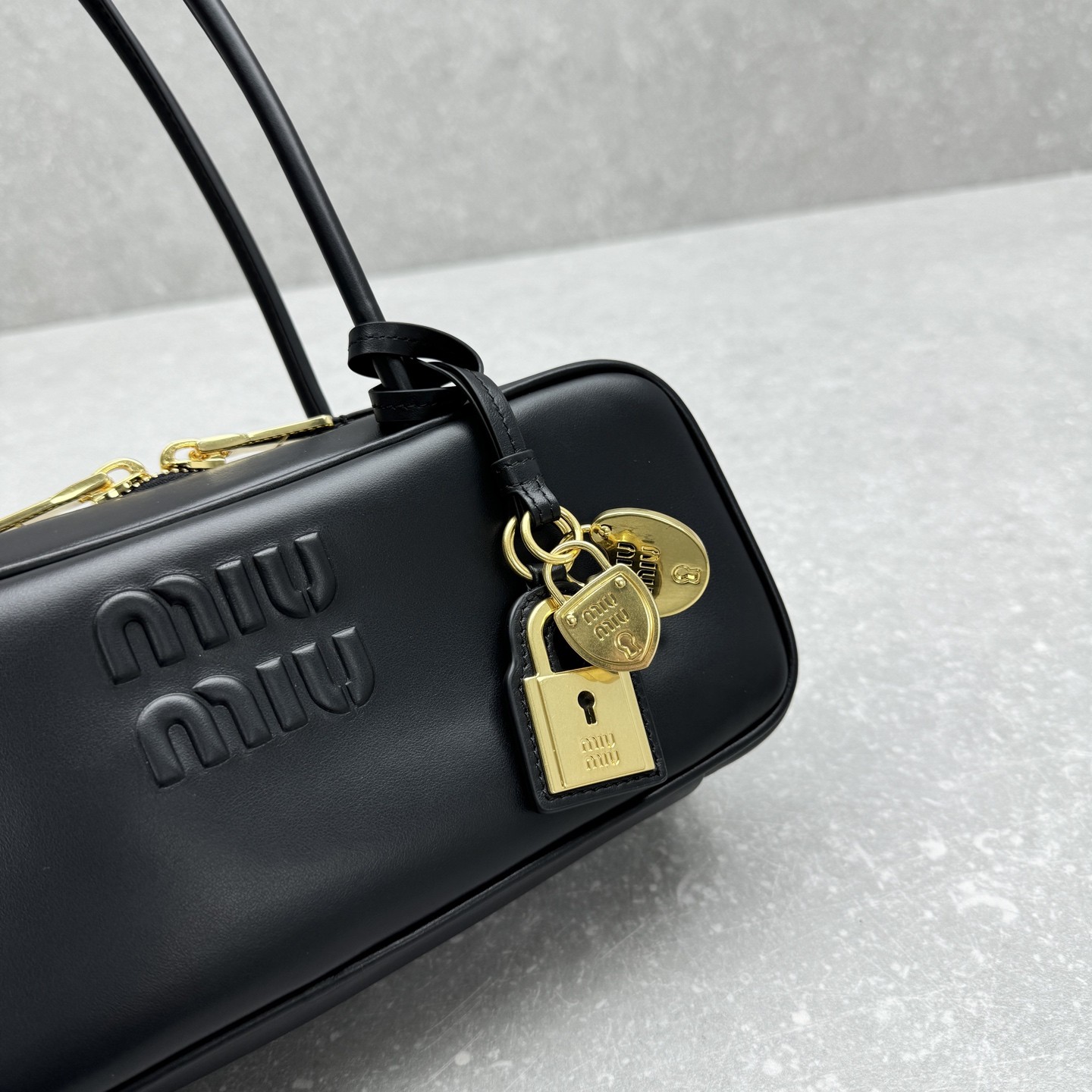 MiuMiu beau leather bag