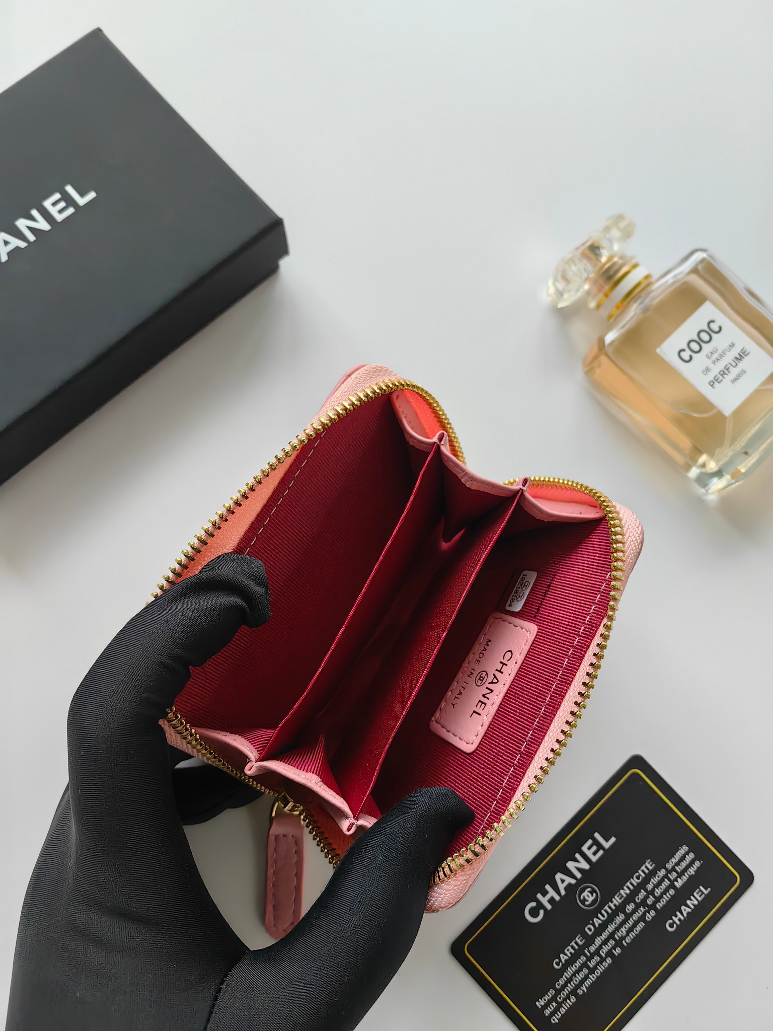 Chanel card holder coin purse