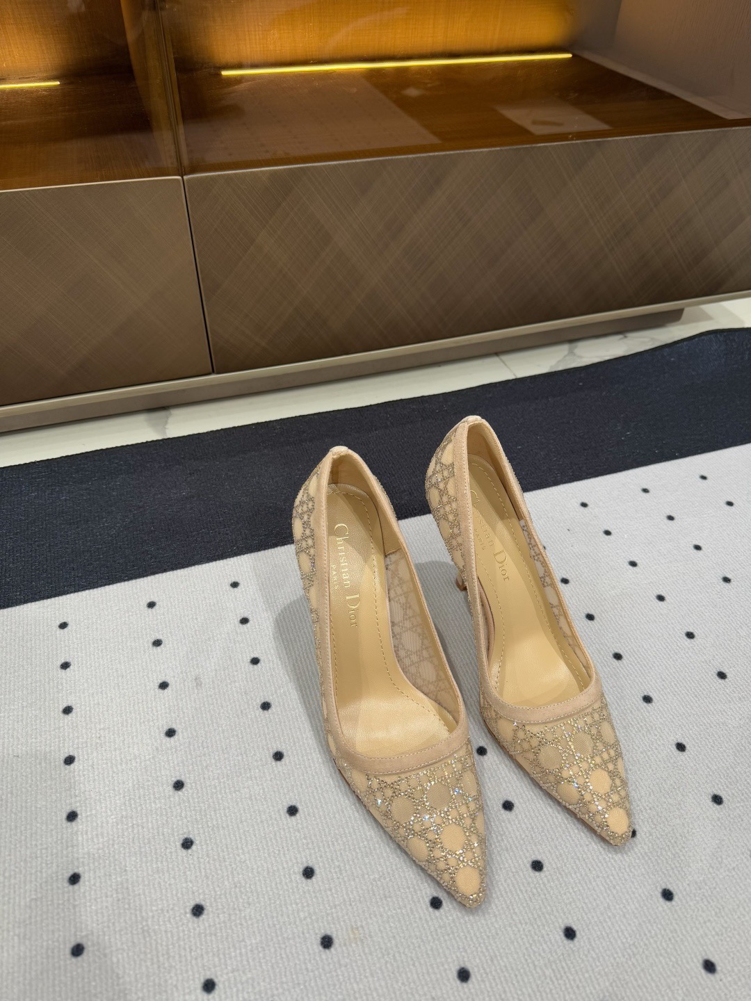 Dior early spring new diamond studded high heels