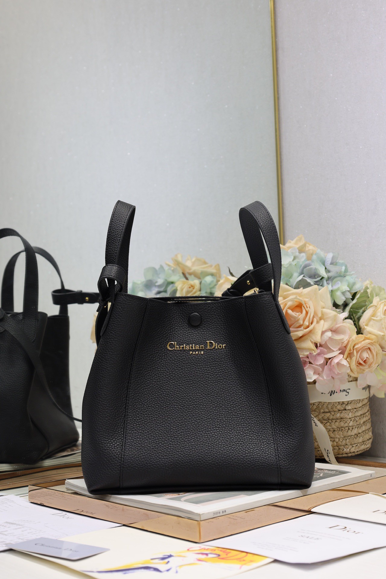 Dior Medium Signature Bucket Bag