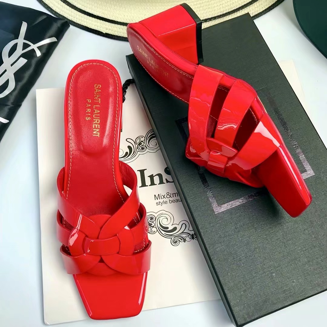 YSL Saint Laurent Nu Pieds Thick Heeled Shoes