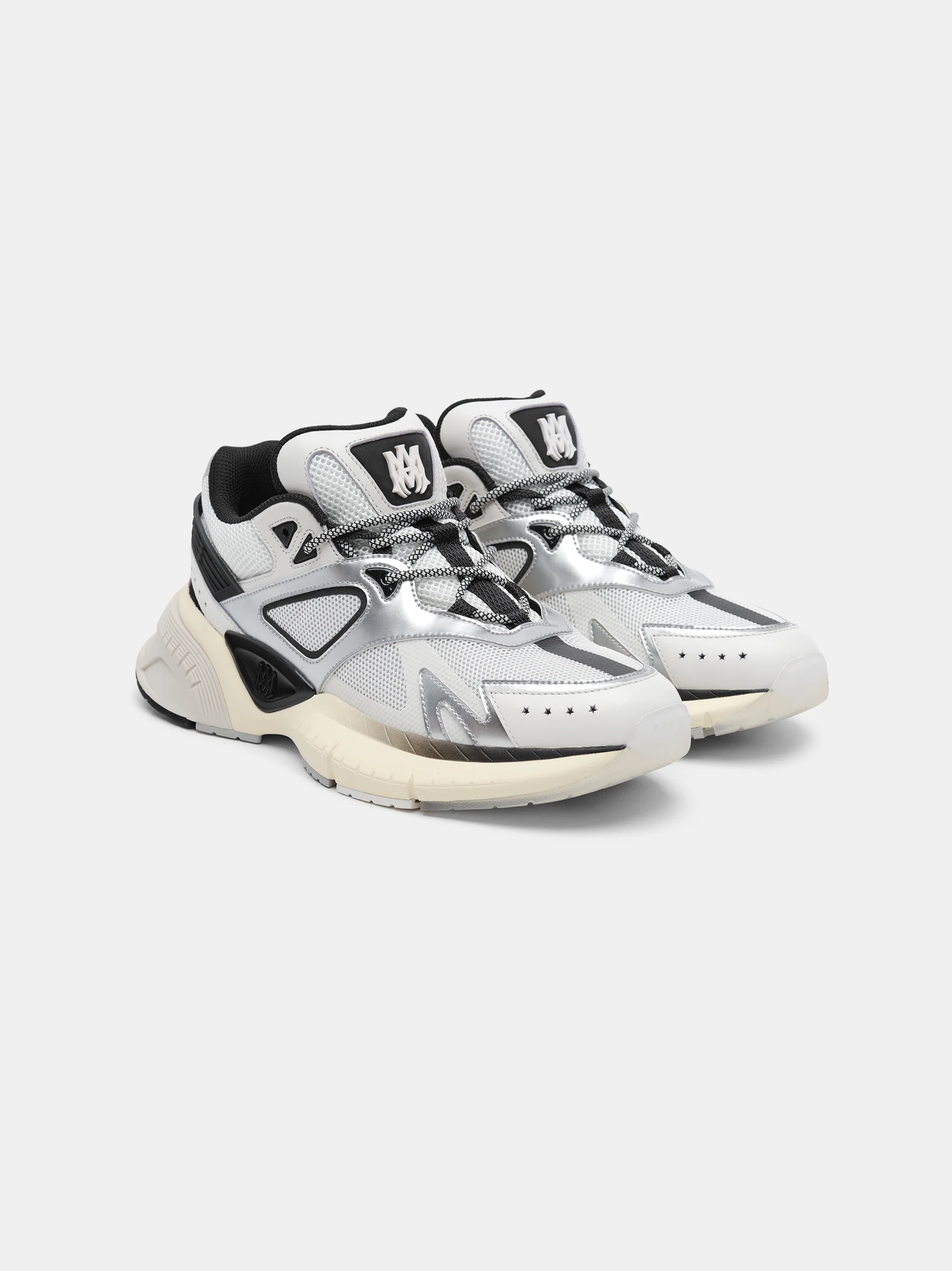 AMIRI WOMEN - WOMEN'S MA RUNNER - Black White Silver