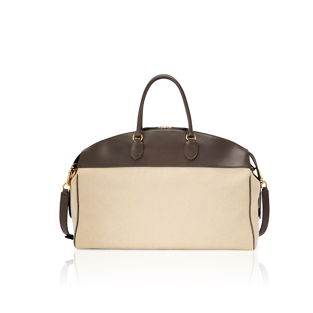 The Row  George Leather & Canvas Duffel Bag