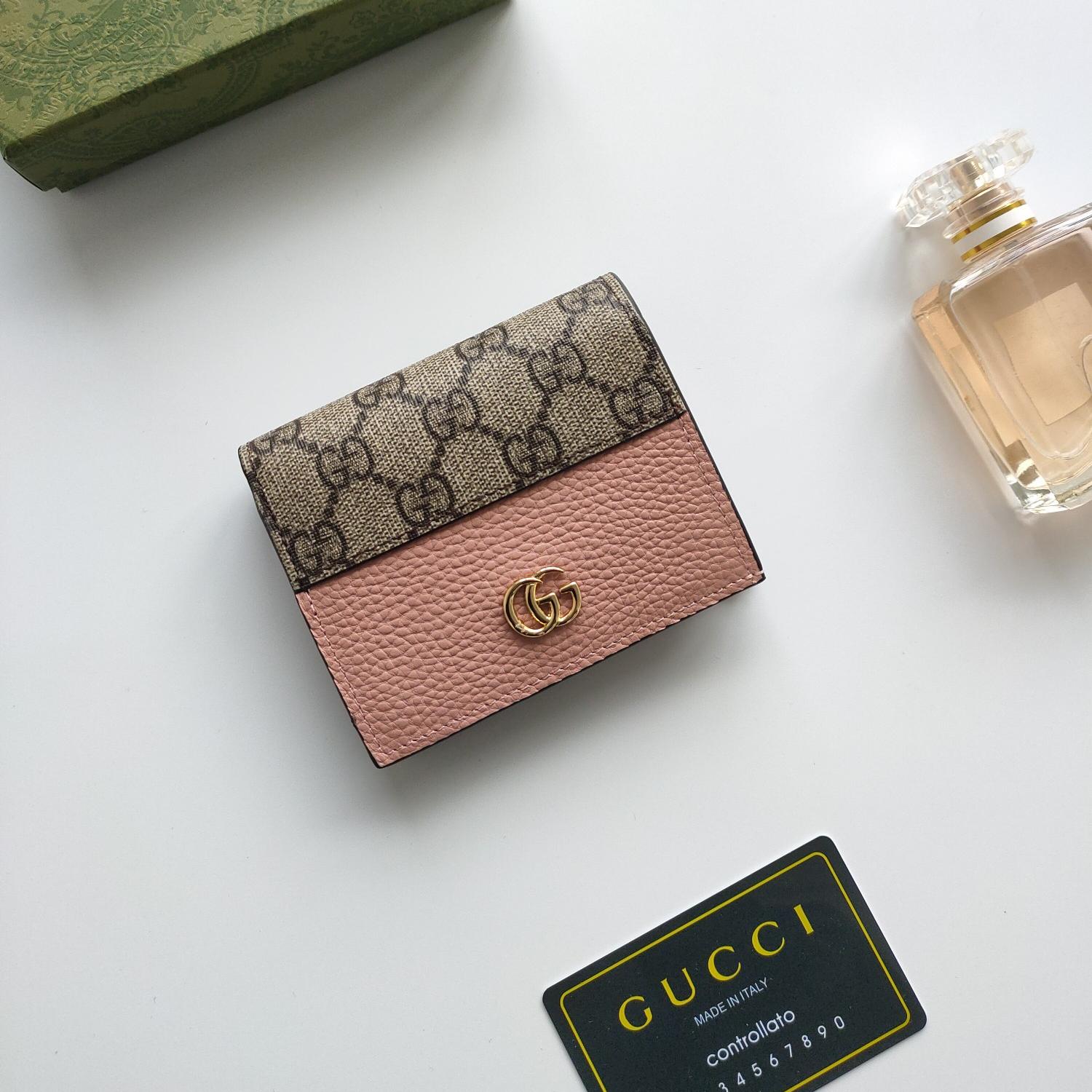 Gucci Unisex GG Marmont Card Case Wallet