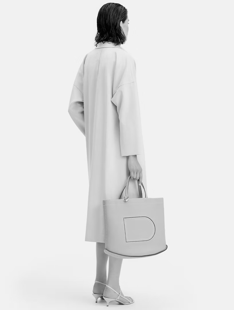 DELVAUX Pin Cabas - Taurillon Soft Surpiqué Box