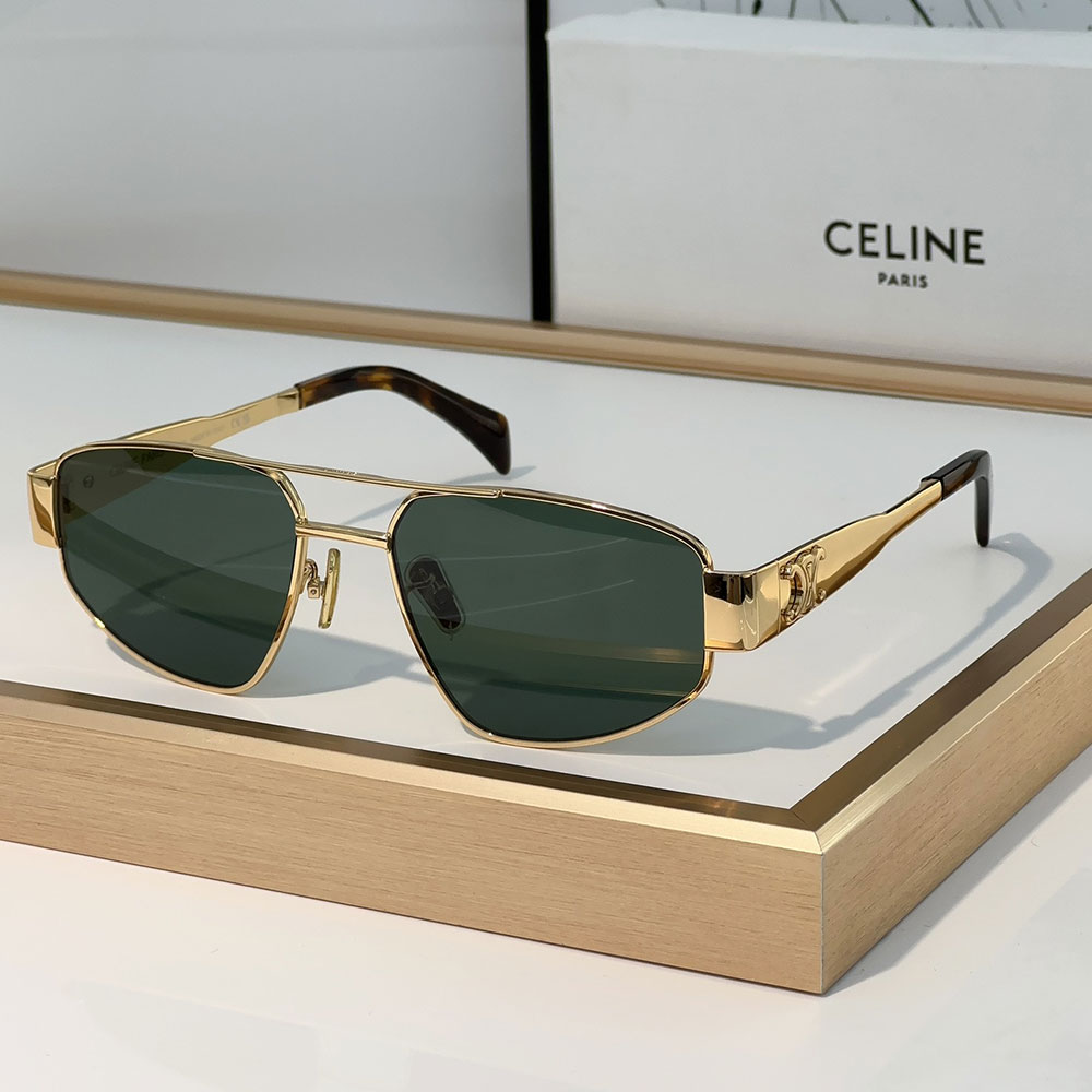 Celine  Metal logo Pattern  sunglasses Top quality