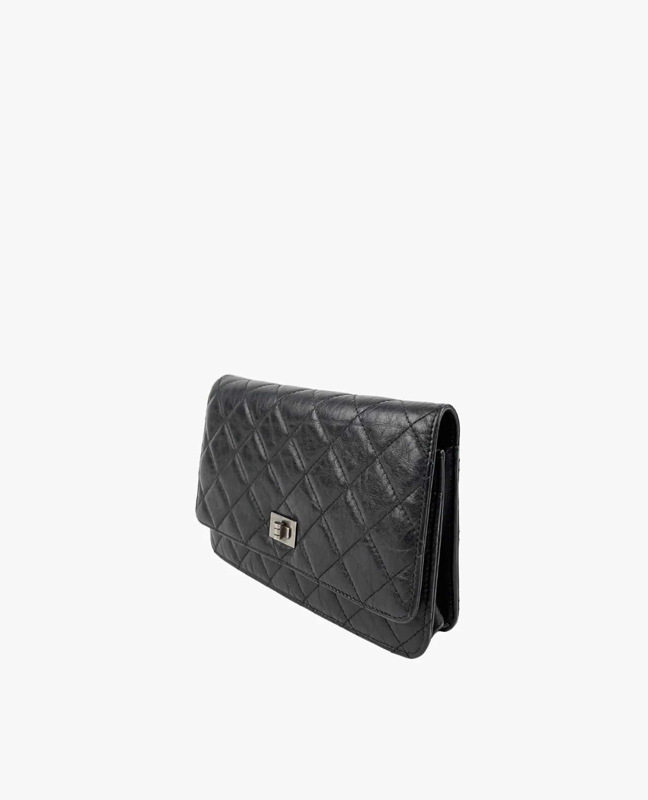 Chanel WOC Reissue 2.55 Aged Calfskin Black RHW