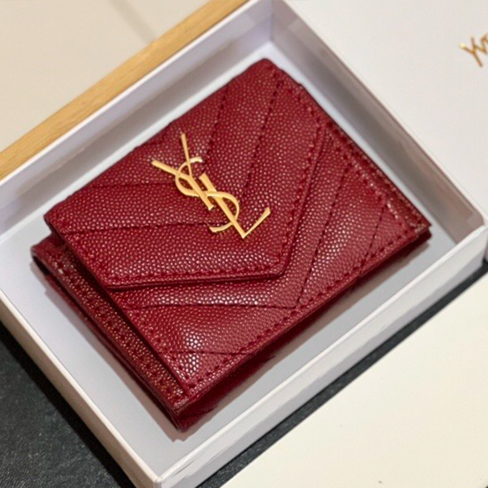 Saint Laurent YSL Leather Card Holder