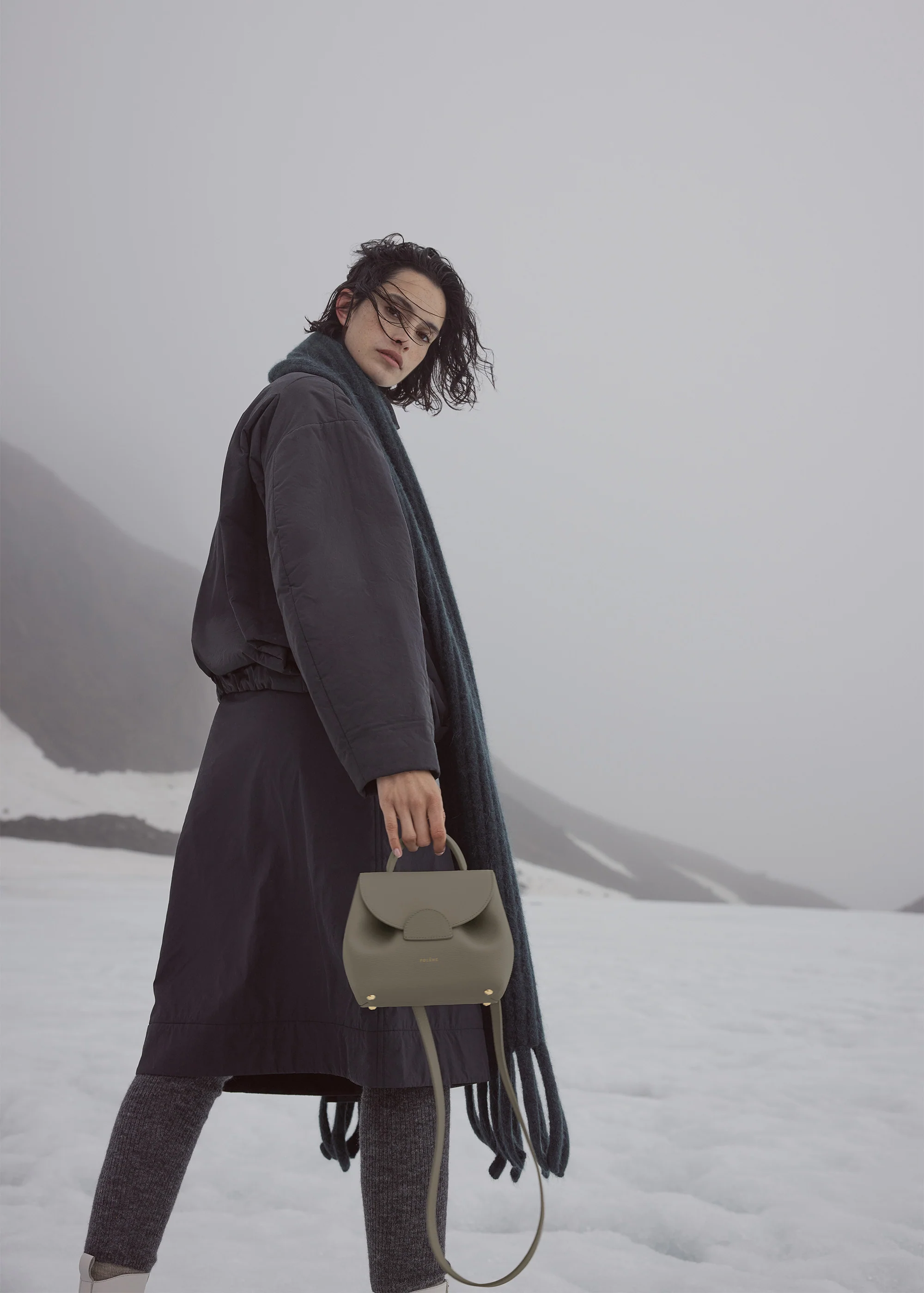 Polène Numéro Un Nano - Textured Olive