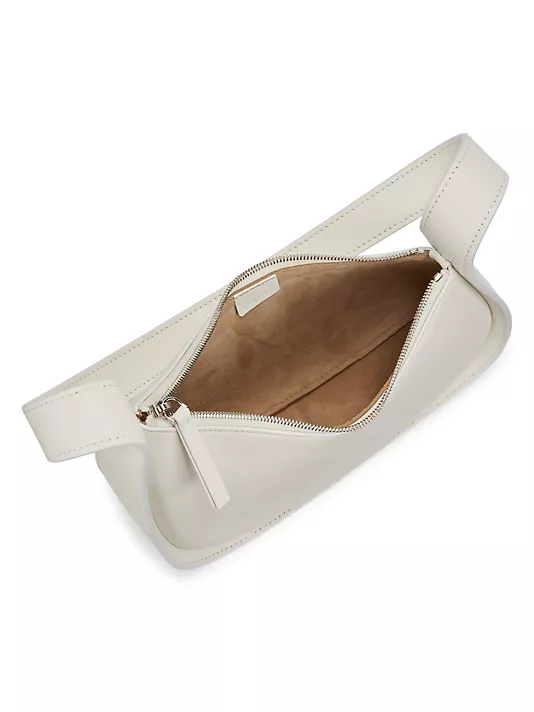 The Row  Half Moon Leather Shoulder Bag