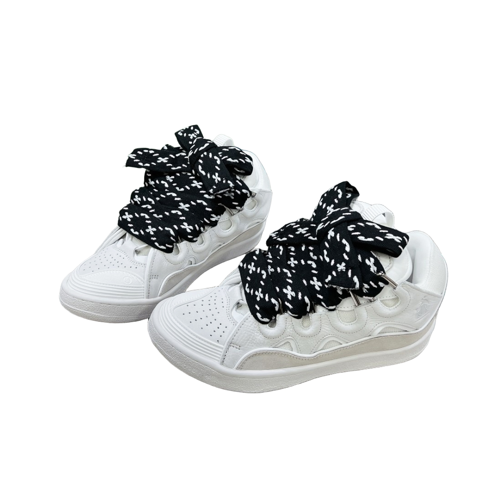 Lanvin LEATHER CURB SNEAKERS