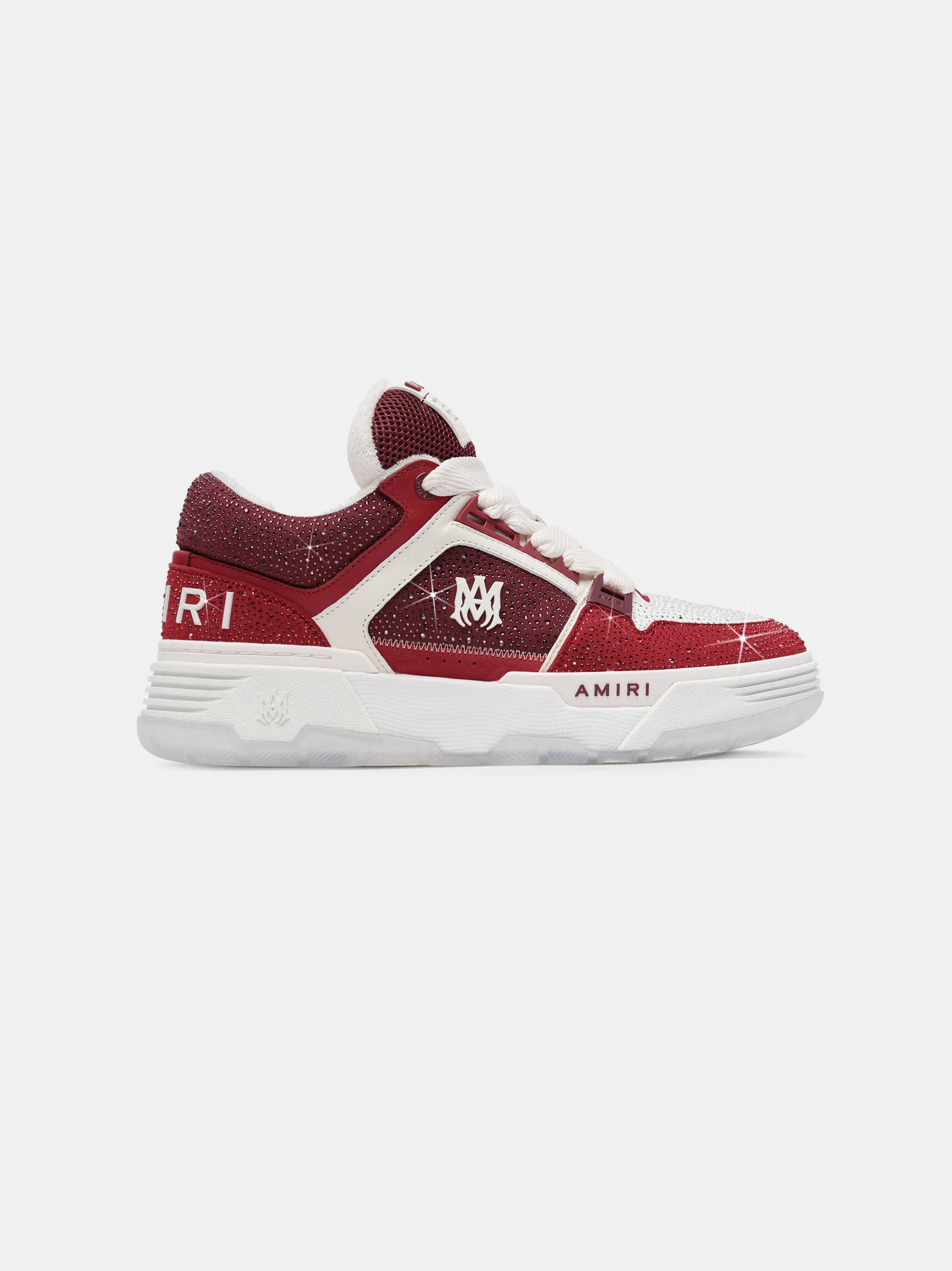 AMIRI CRYSTAL MA-1 - Burgundy