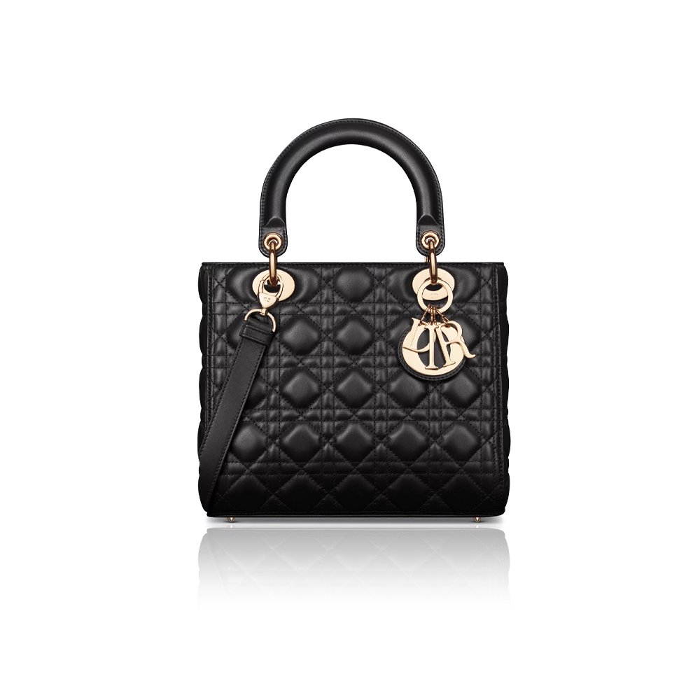 DIOR Medium Lady Bag-Lambskin 10A Mirror Quality Version