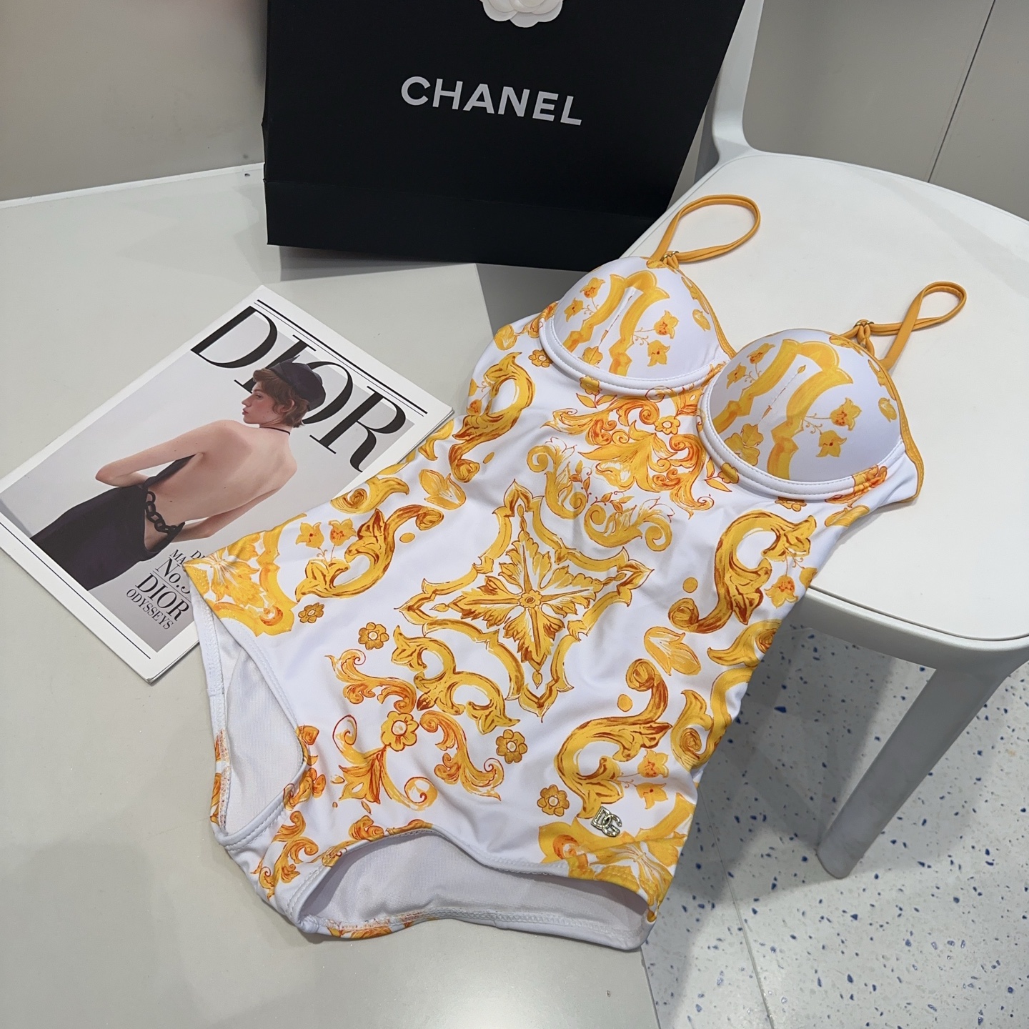 Dolce Gabban one-piece Swimsuit Swimwear