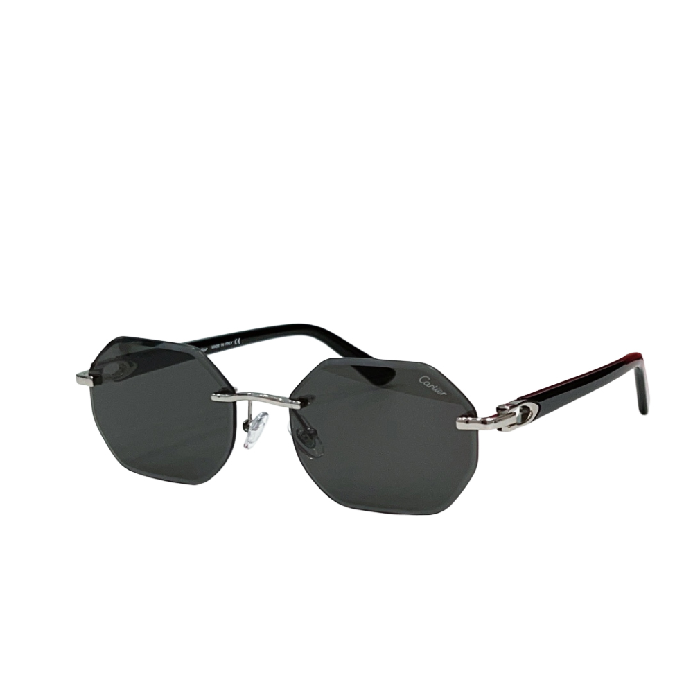 Cartier Metal Leg Rimless sunglasses Top quality