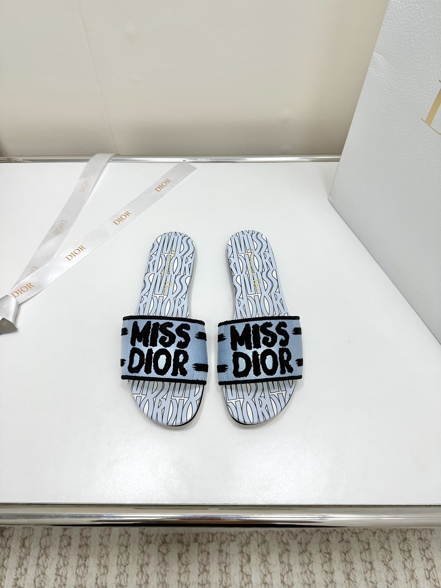 Dior miss Dior flat slippers