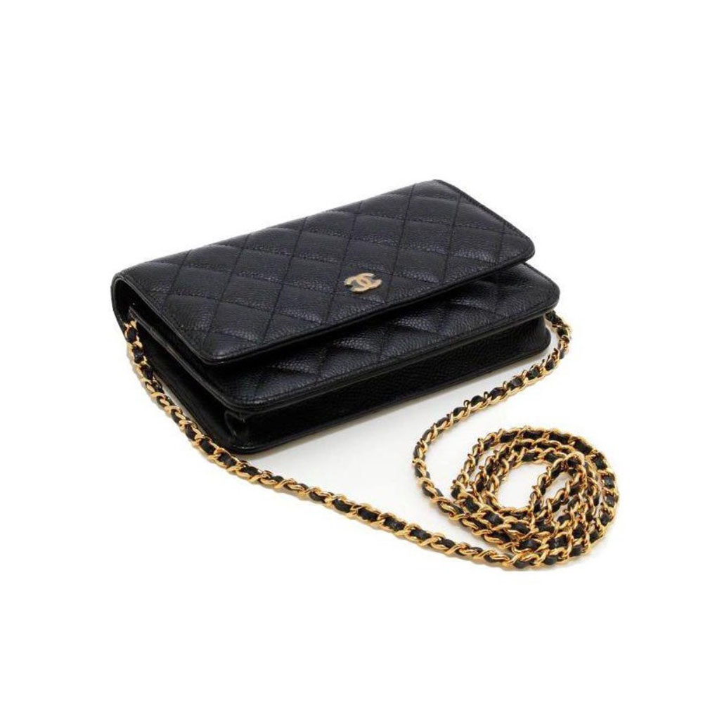 Chanel WOC Quilted Caviar