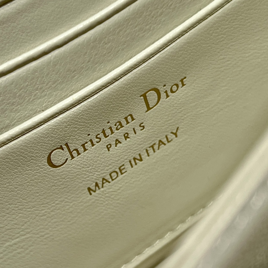 Dior Miss Mini Bag White Patent Cannage Calfskin