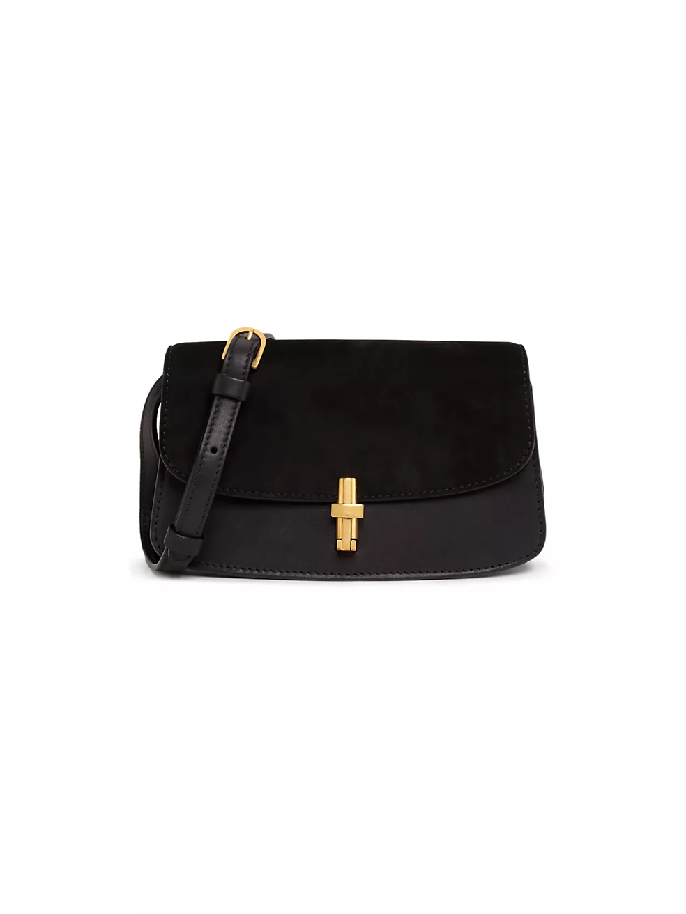 The Row  Sofia Suede & Leather Shoulder Bag