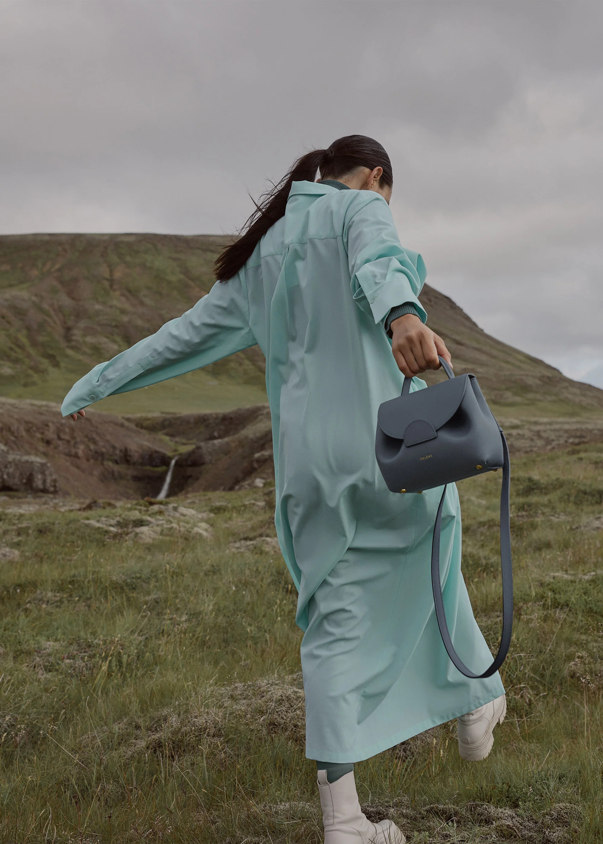 Polène Numéro Un Nano - Textured Midnight Blue