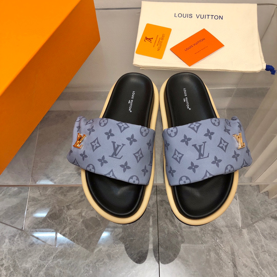 Louis Vuitton LV Pollow Nylon Velcro Slide Sandal